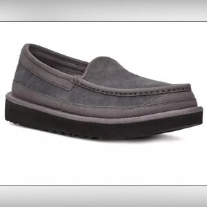 UGG Men’s Dex Loafers Wool Lined Grey Slippers